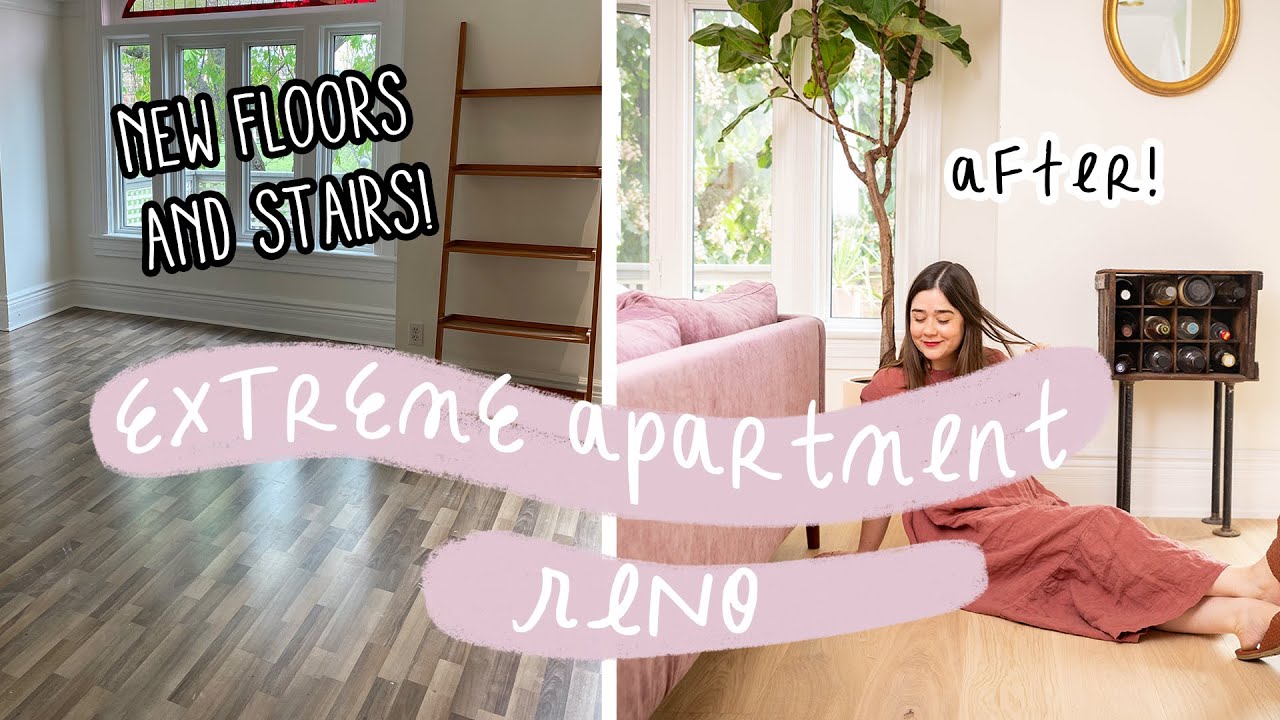 Installing My Dream Scandi-Style Flooring | Extreme Apartment Reno! My Rental Reno S3 E3
