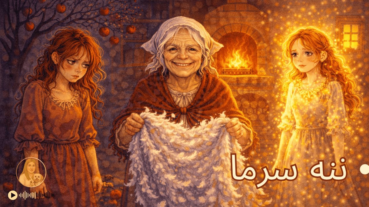 قصه کودکانه ننه سرما | داستان آموزنده دختر مهربان در سرزمین خوشبختی