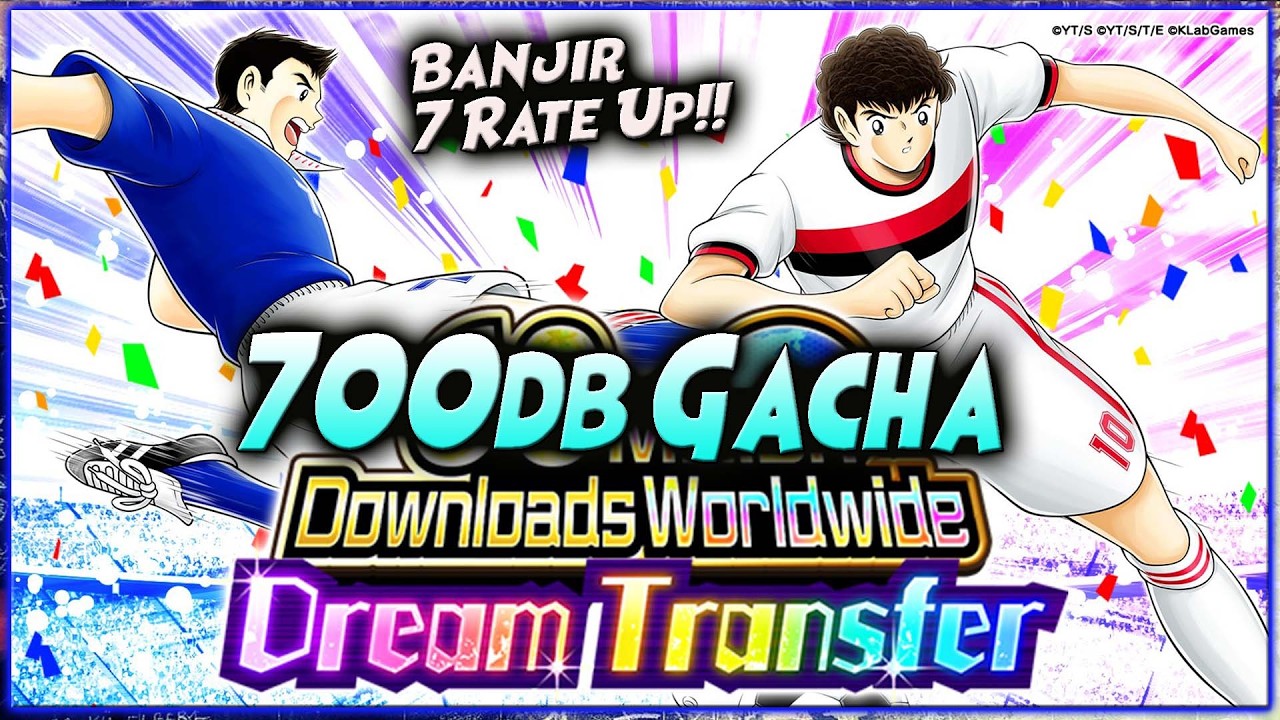 PAGI2 DAPET 7 RATE UP! 700db GACHA DC ROBERTO HONGO & SS SALINAS 🔥 CAPTAIN TSUBASA DREAM TEAM