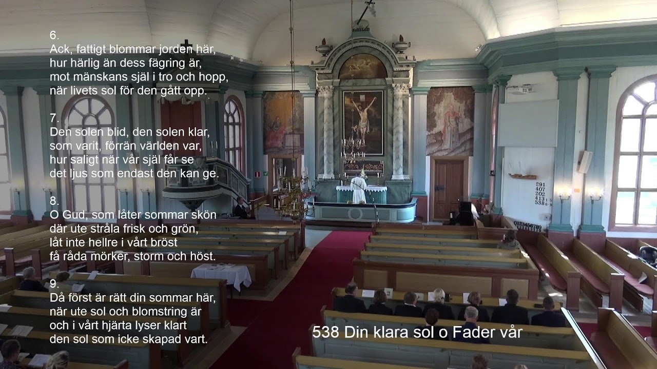 Gudstjänst i Larsmo kyrka söndagen 16 juli 2023