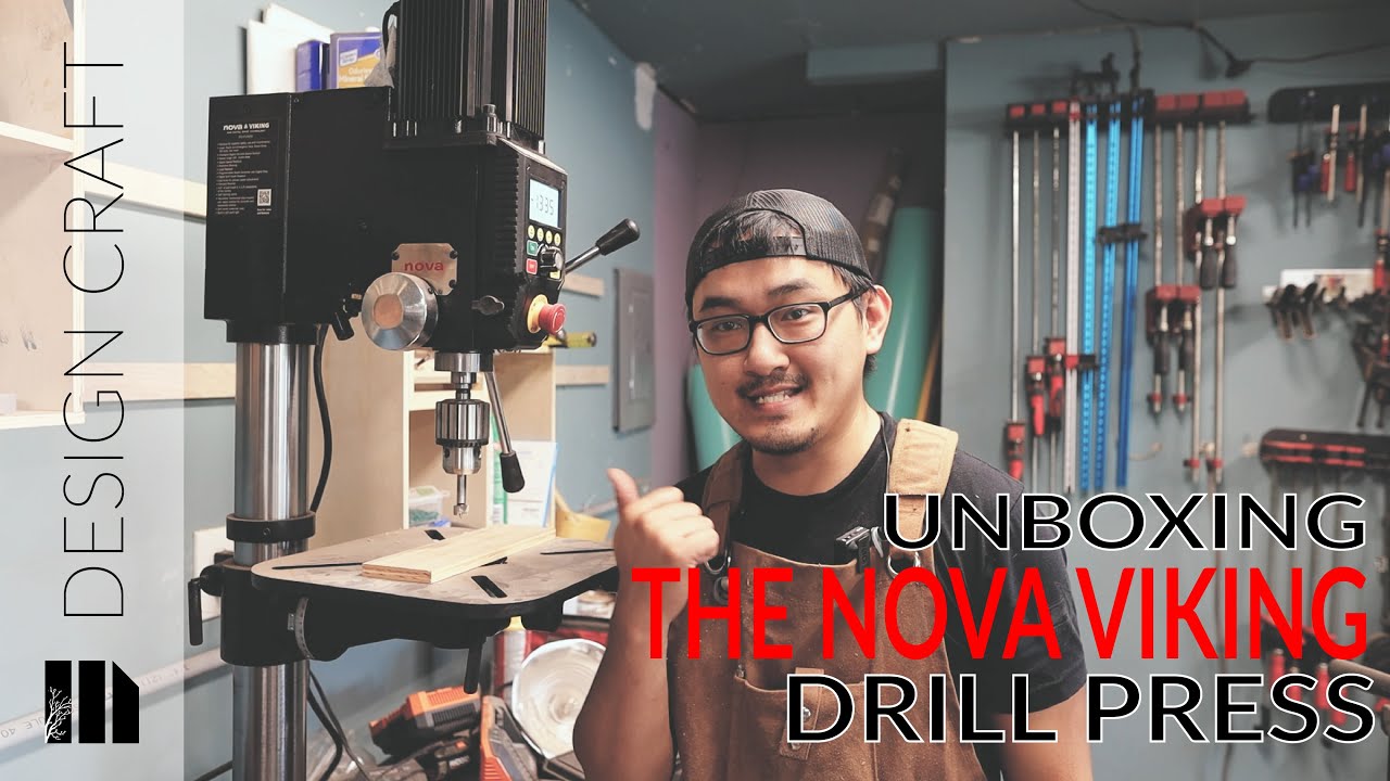 The First and Last Drill Press I'll Own // The Nova Viking! // Unboxing Assembly and Review