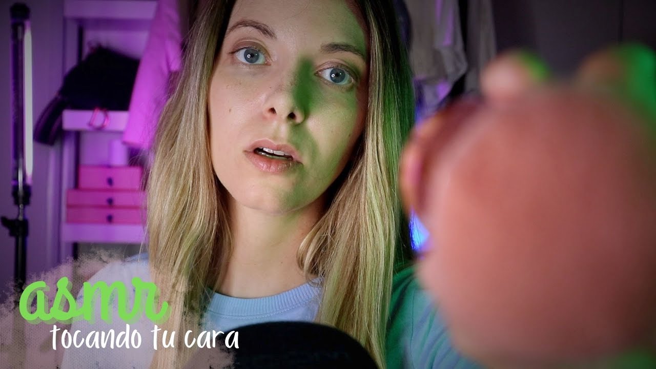 👈🏼 ASMR Tocando tu CARA hasta que te duermas | Love ASMR español *
