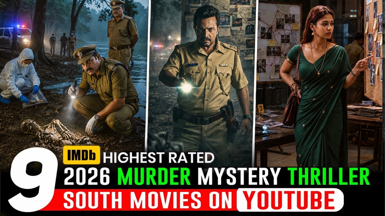 Top 9 Best South Indian Murder Investigation Movies in Hindi | 2026 South Movies in HindiDubbed