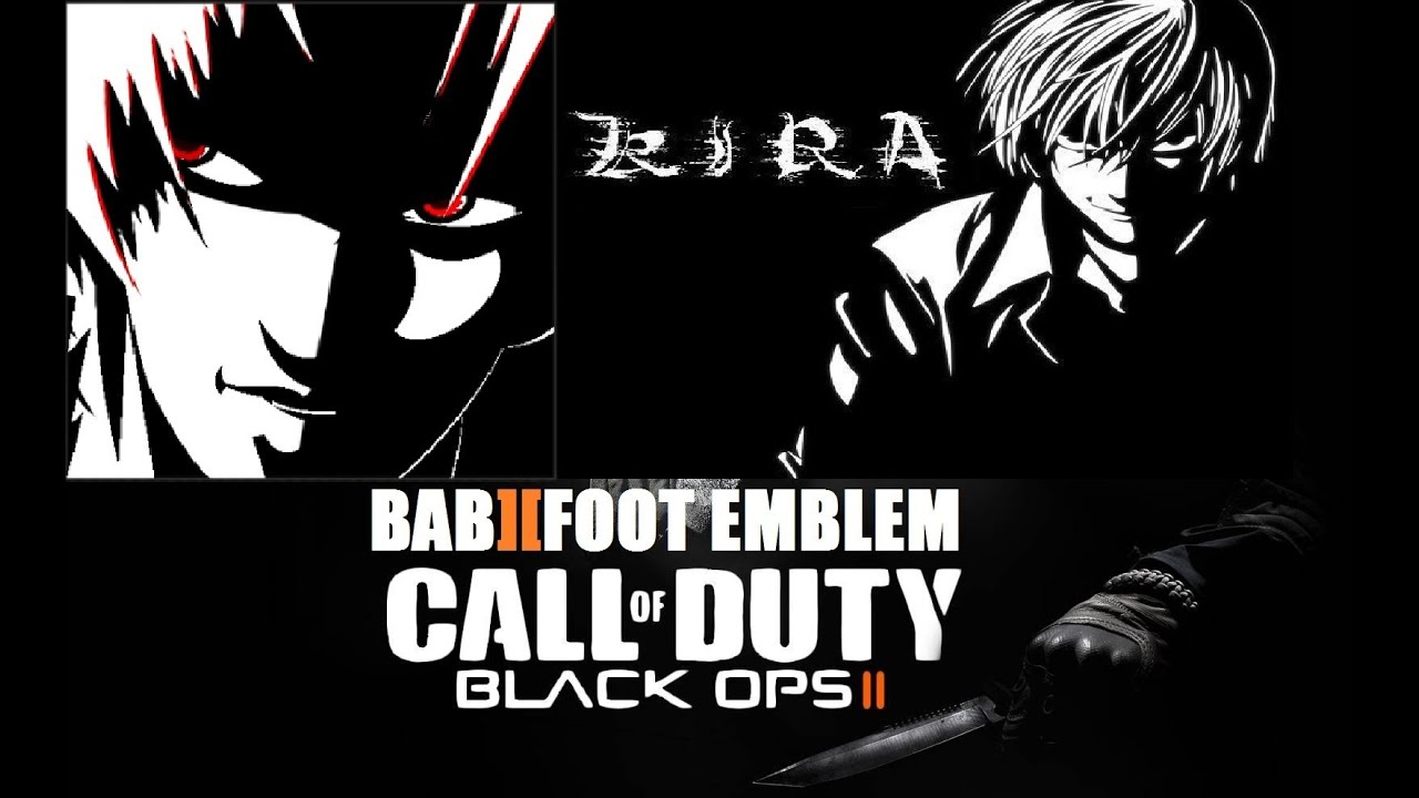 COD Black Ops 2 Emblem Tutorial - Death Note Kira