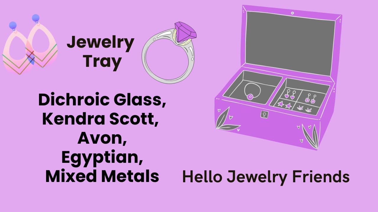 Подставка для украшений: дихроичное стекло, Kendra Scott, Avon, египетский стиль, смешанные металлы.