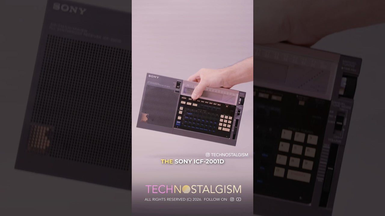 Why was this best-selling, 1985 Shortwave radio a Cold War Spy Darling? Sony ICF-2001D / 2010