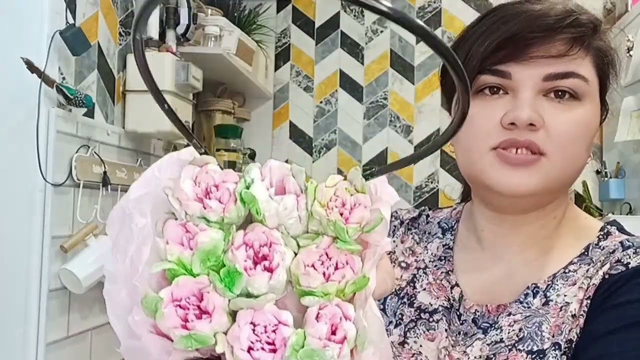 Зефирные тюльпаны на джеме. Классическая технология. Рецепт