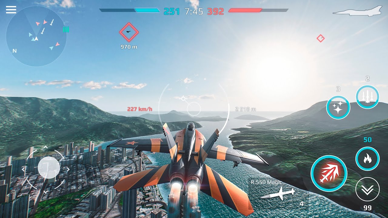 Can I Survive This Sky Combat onslaught? Intense Mobile Dogfighting!