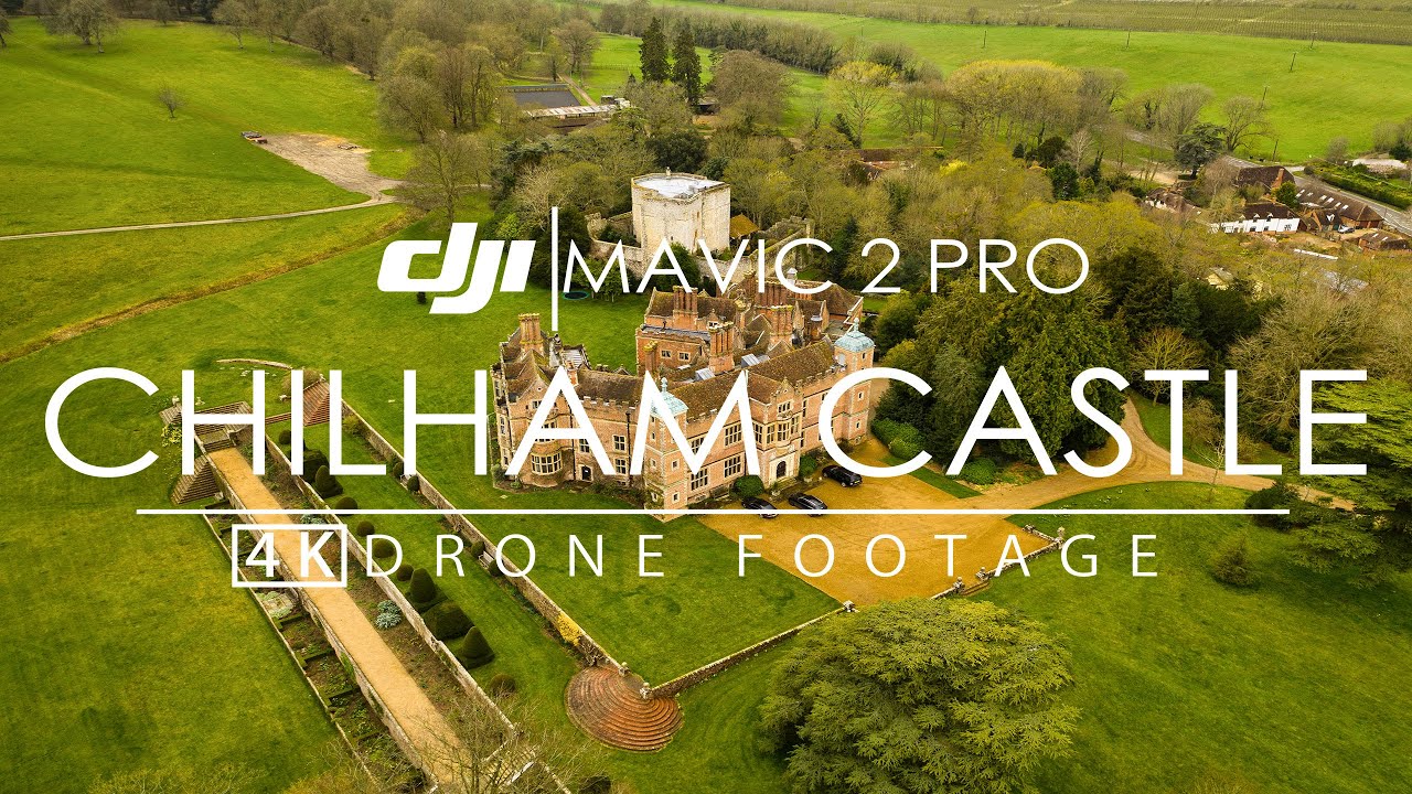 Chilham Castle Dji Mavic 2 Pro 4K 10bit Drone Footage