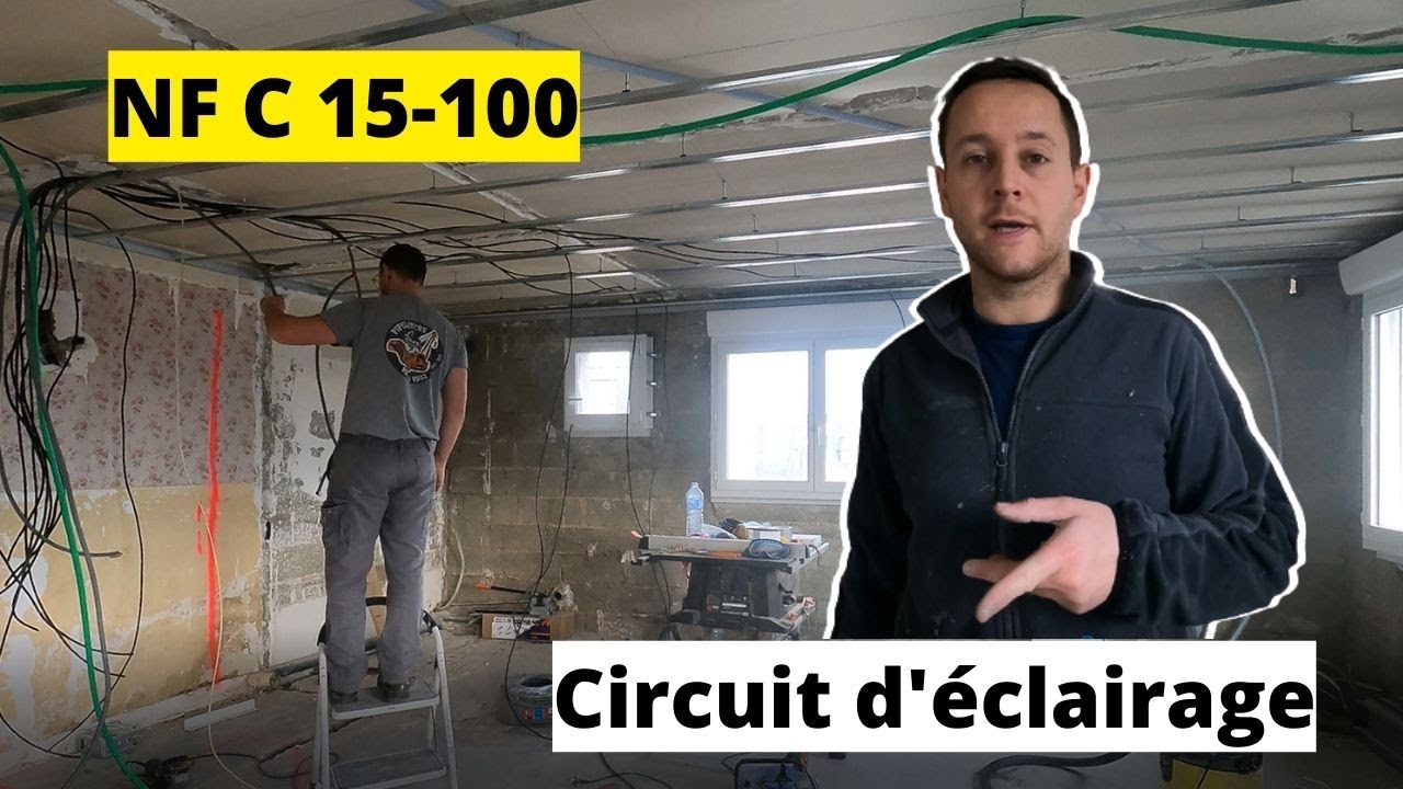 CAS CONCRET:  CIRCUIT D'ECLAIRAGE SELON LA NF C 15-100 #8