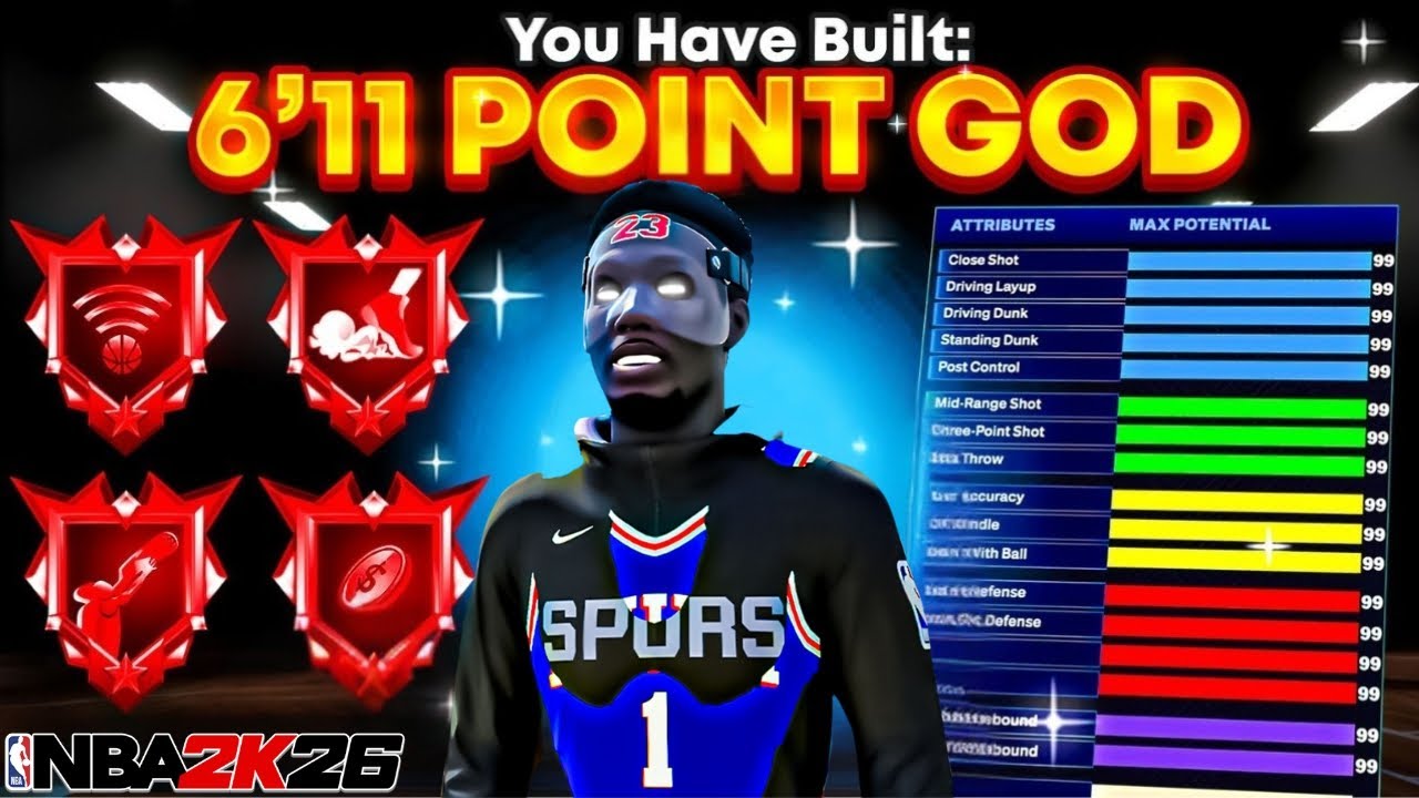 THIS 6'11 BUILD BROKE NBA 2K26! *NEW* 6'11 DEMIGOD BUILD is BREAKING 2K26! Best Build 2K26