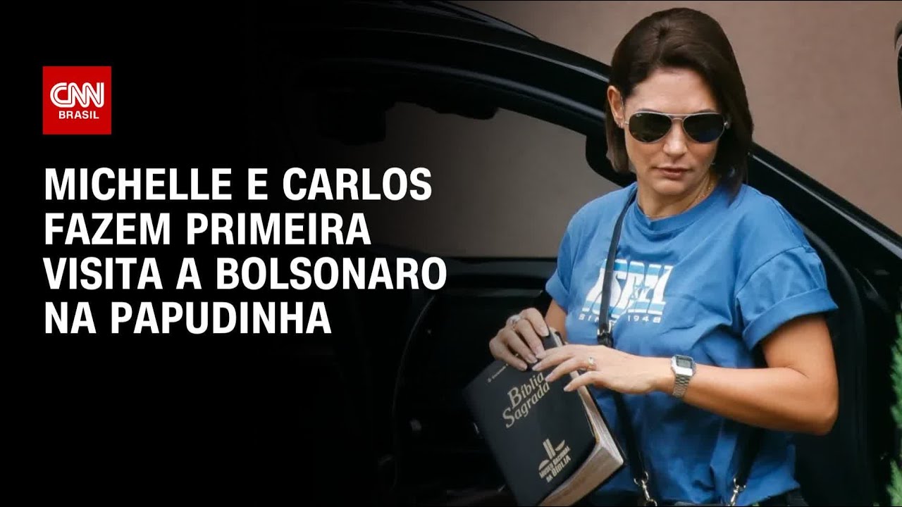 Michelle e Carlos visitam Bolsonaro na Papudinha | CNN 360°