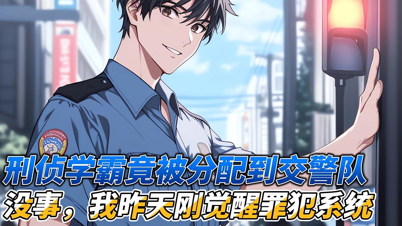 交警上班第一天，手撕通緝榜 #二次元動畫 #小说 #簡筆畫