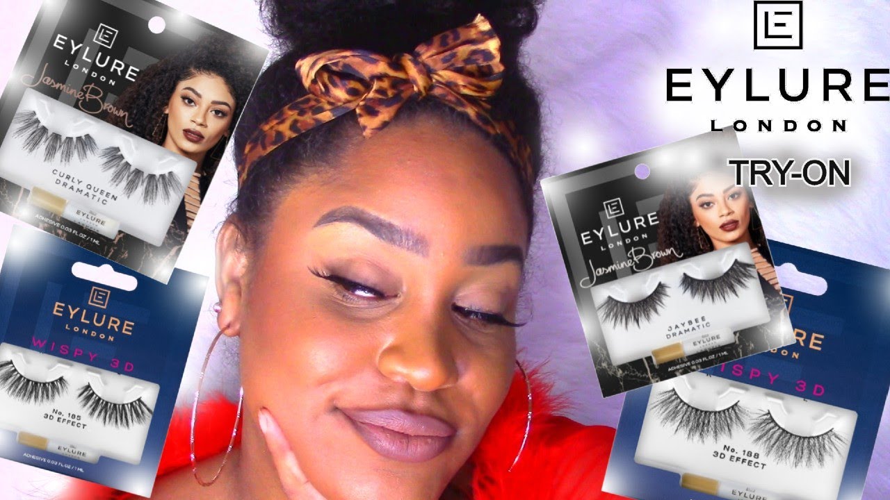 EYLURE TRY ON WISPY 3D + JASMINE BROWN COLLECTION HAUL l NelleDoingThings!