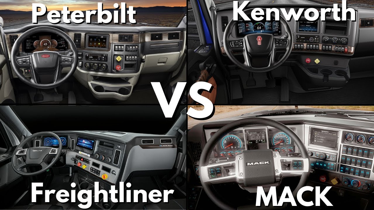 EPIC American Truck Interior & Exterior Battle ▶ Peterbilt vs. Kenworth vs. Freightliner vs. MACK