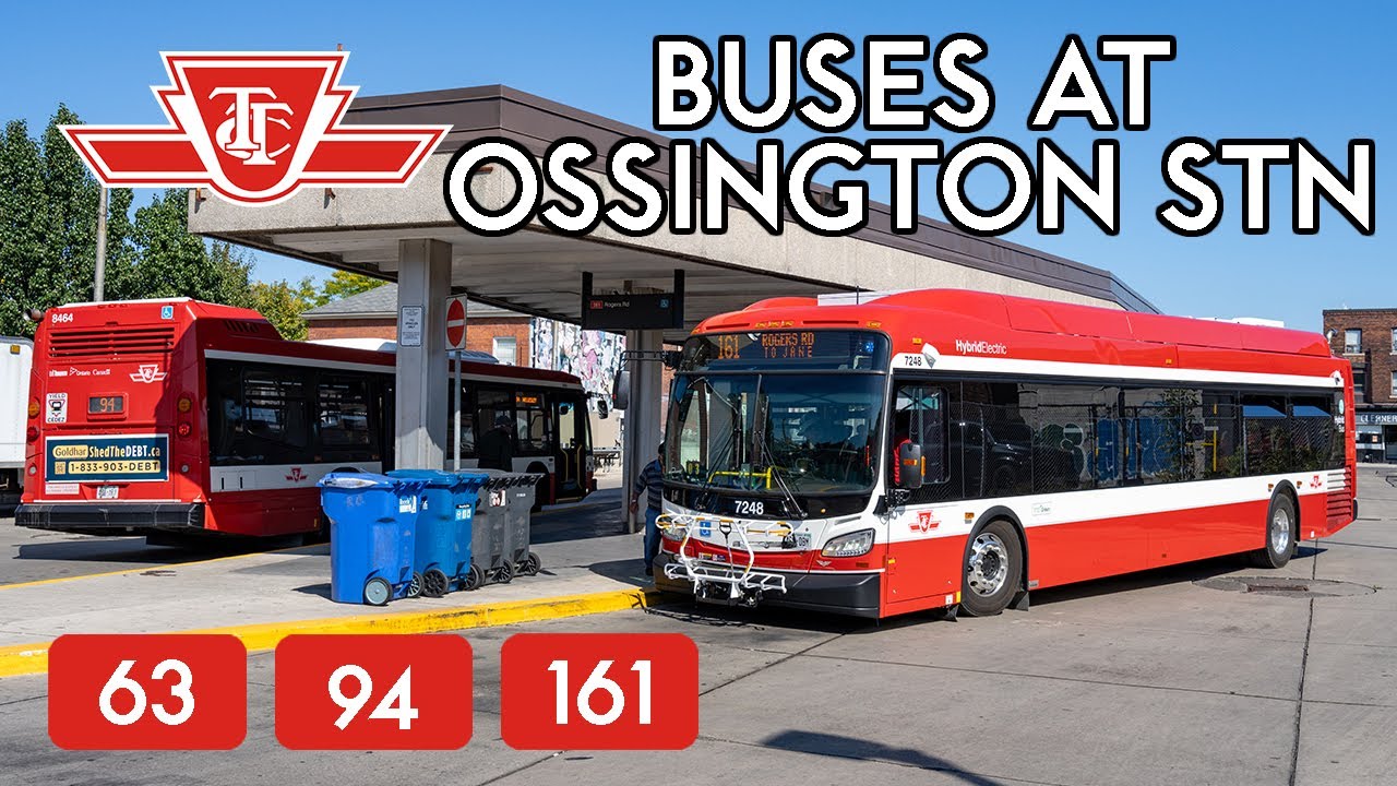 TTC Buses at Ossington Station