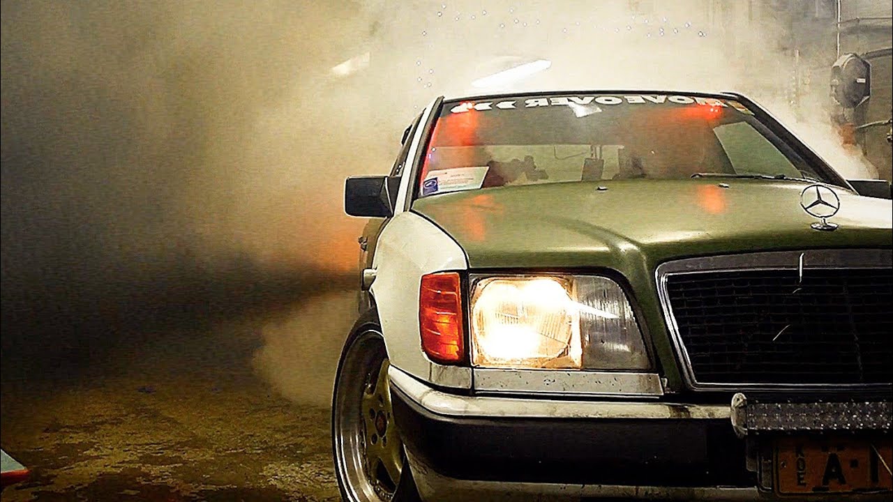 w124 250D TURBO (om602) burnout on vegetable oil POLIZEI Mercedes
