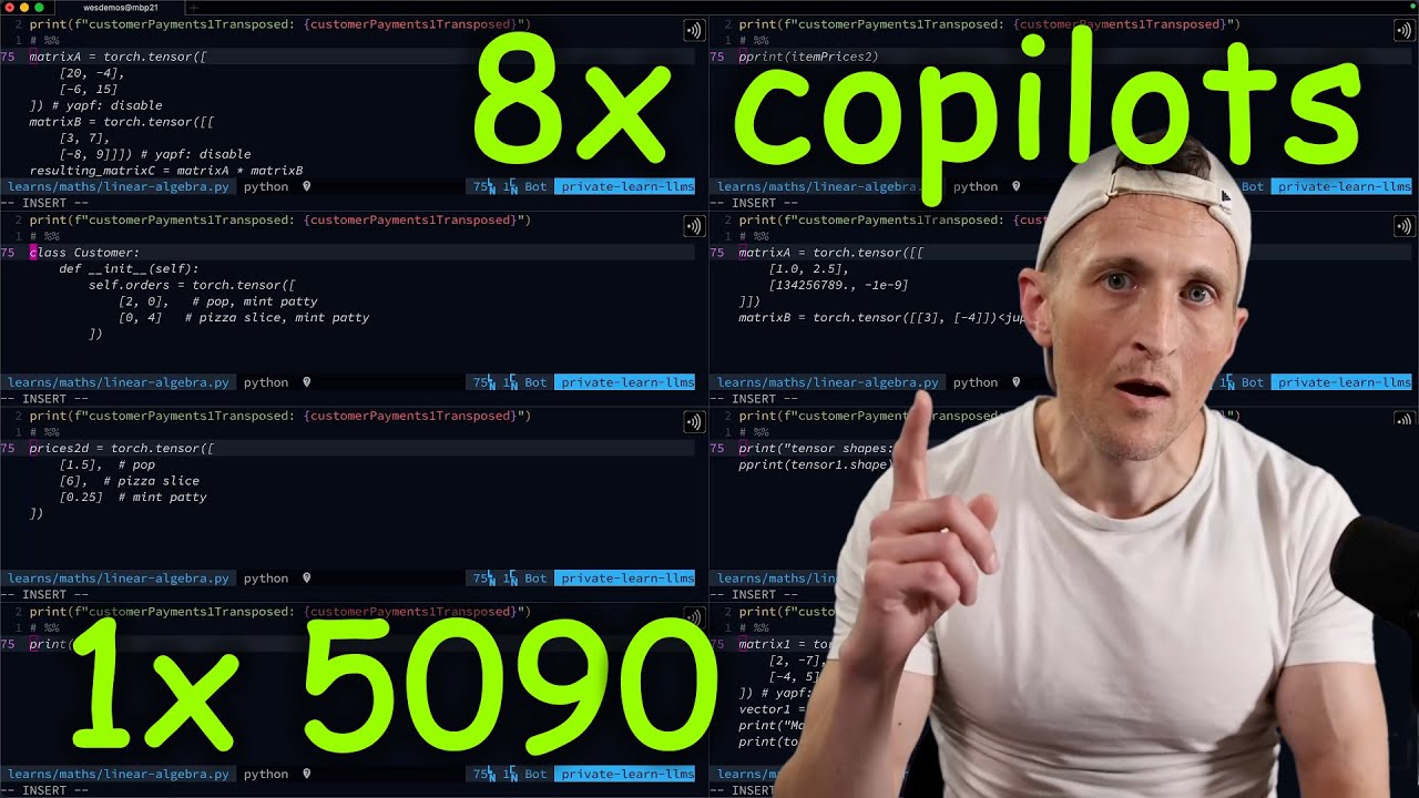 Qwen2.5-Coder 7B Makes a Formidable Copilot - 5090 vs 6900 XT