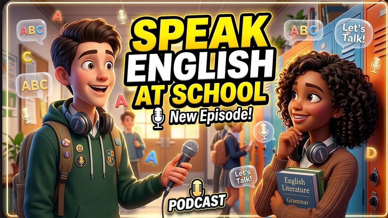 ⭐Speak English with Your Friends at School Confidently | Easy English Podcast for Beginners 🚀