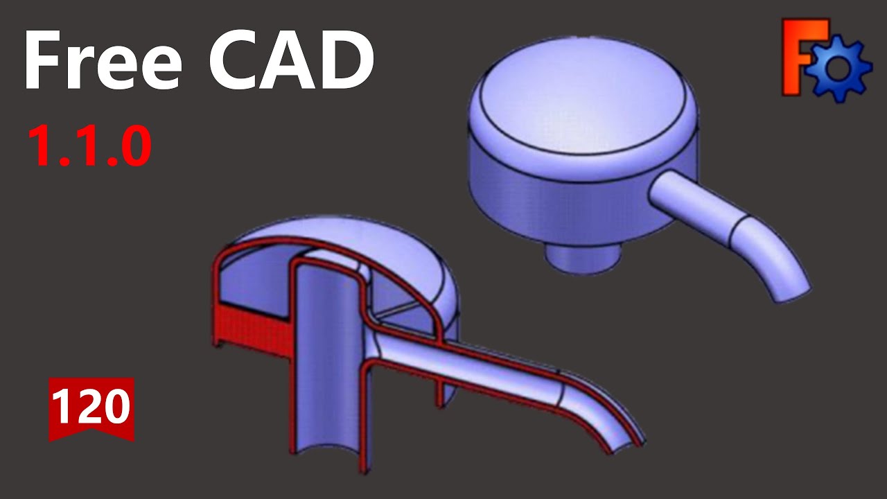 FreeCAD 1.1.0 Учебное пособие для начинающих, базовая модель, упражнение-120