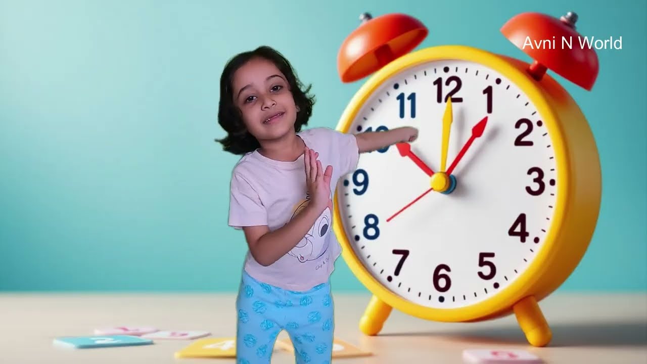 Ghadyalat Vajle Ek | घड्याळात वाजले एक | Marathi Rhymes For Children | Marathi Balgeet