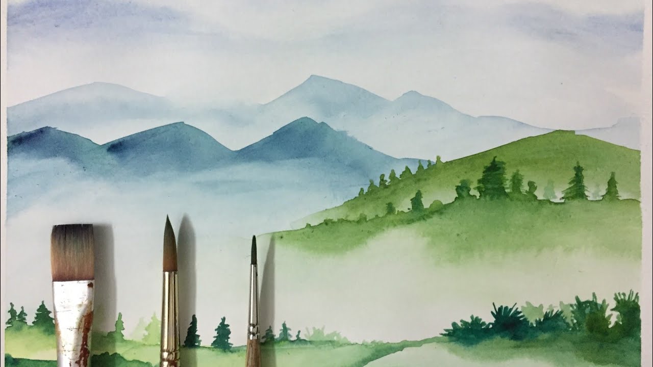Mountain drawing for beginners