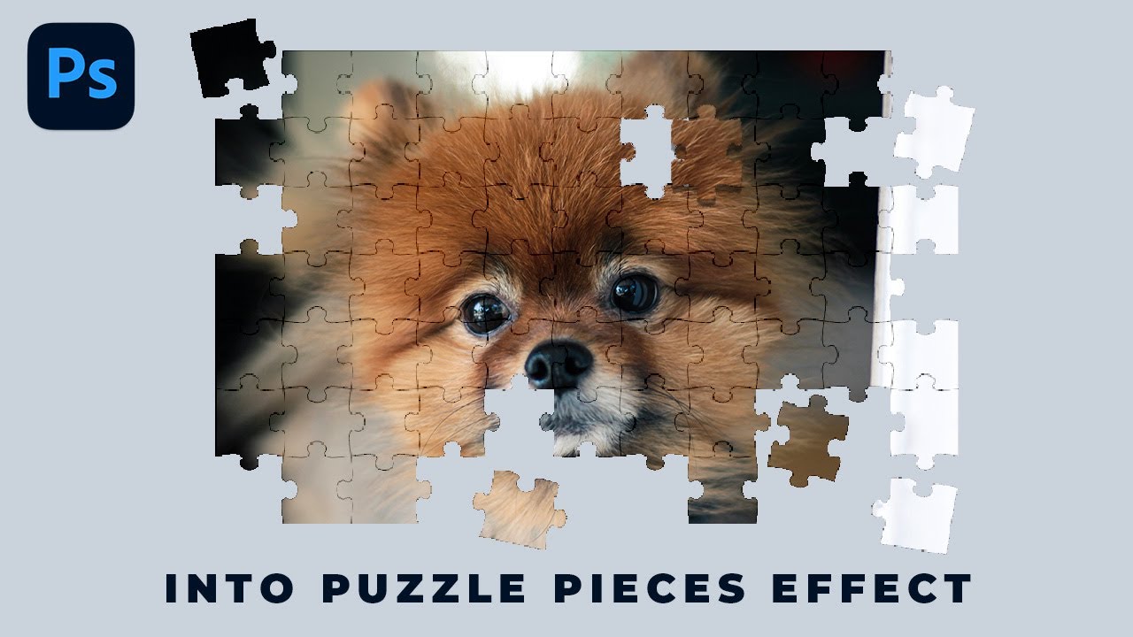 How to Turn Any Photo Into a Puzzle in Photoshop /  Easy Tutorial
