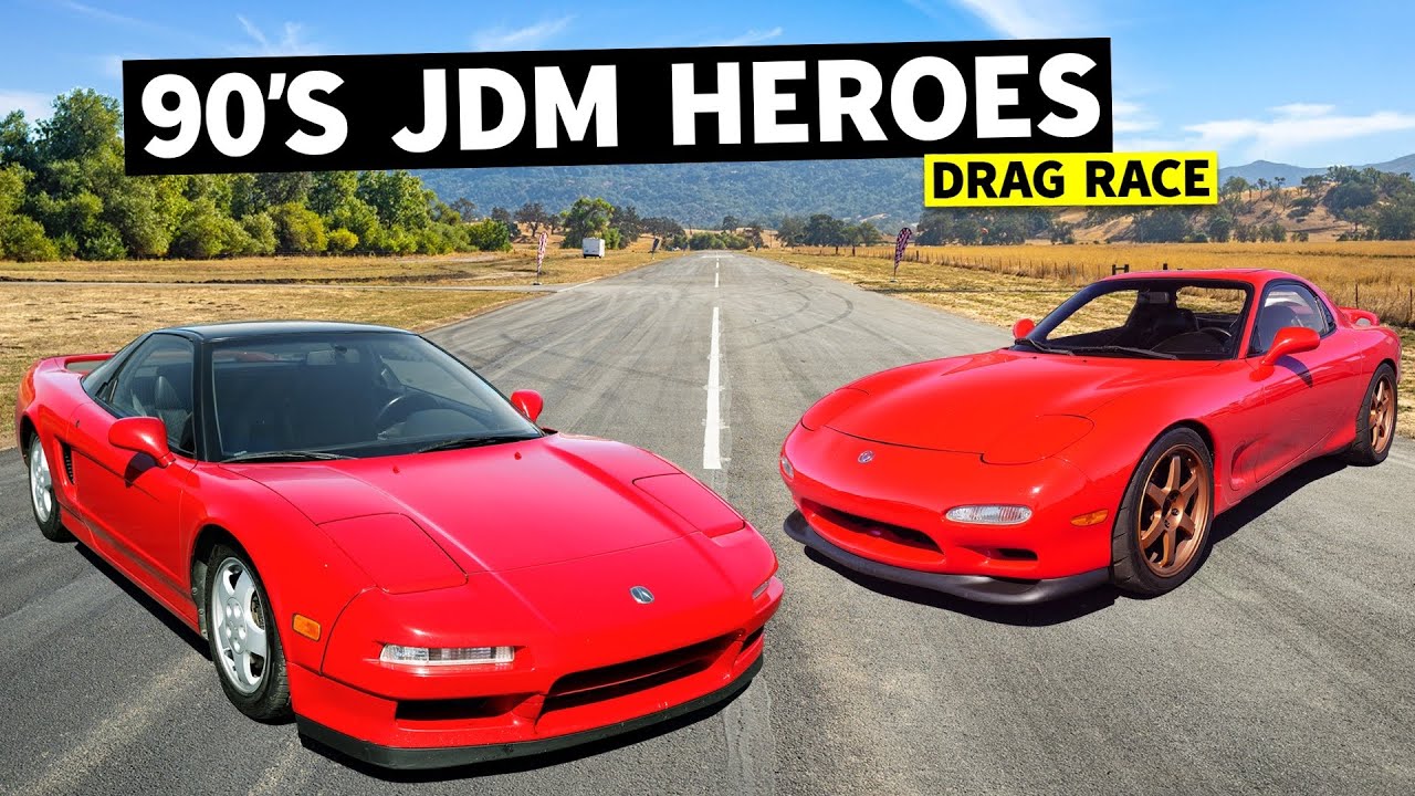 Acura NSX drag races an FD RX-7: JDM Hero No-Prep Showdown!