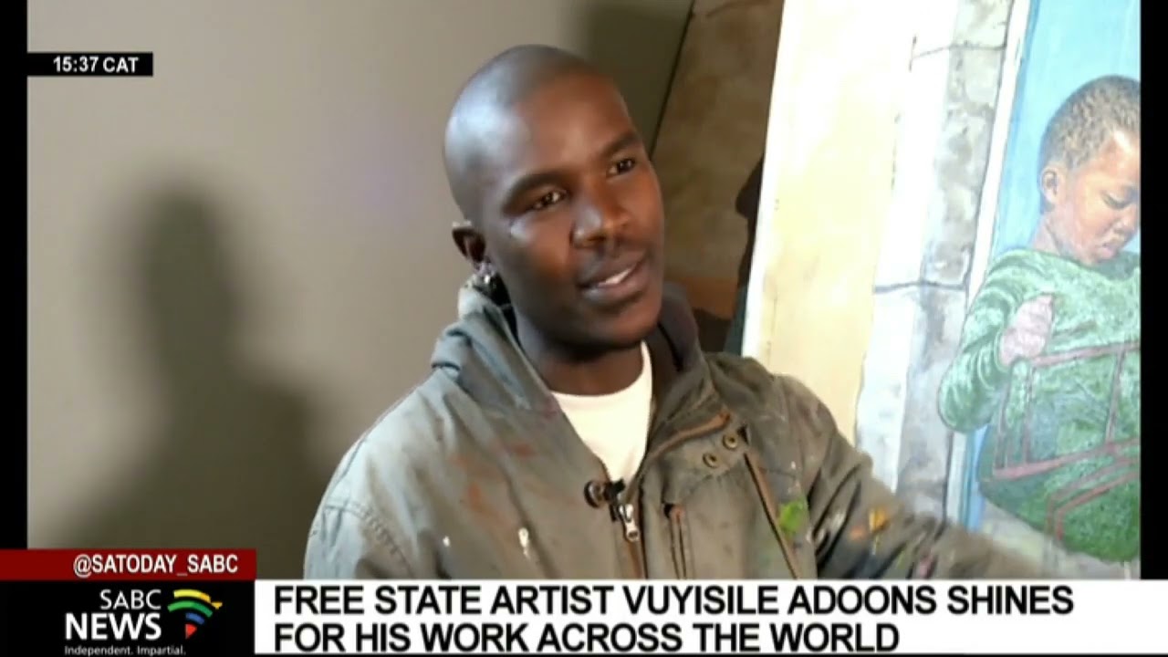 Free State artist Vuyisile Adoons shines for his work across the world