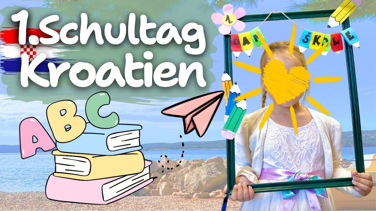Der 1. Schultag in Kroatien – das hat uns überrascht! mit Geschenk der Stadt! #auswandernkroatien