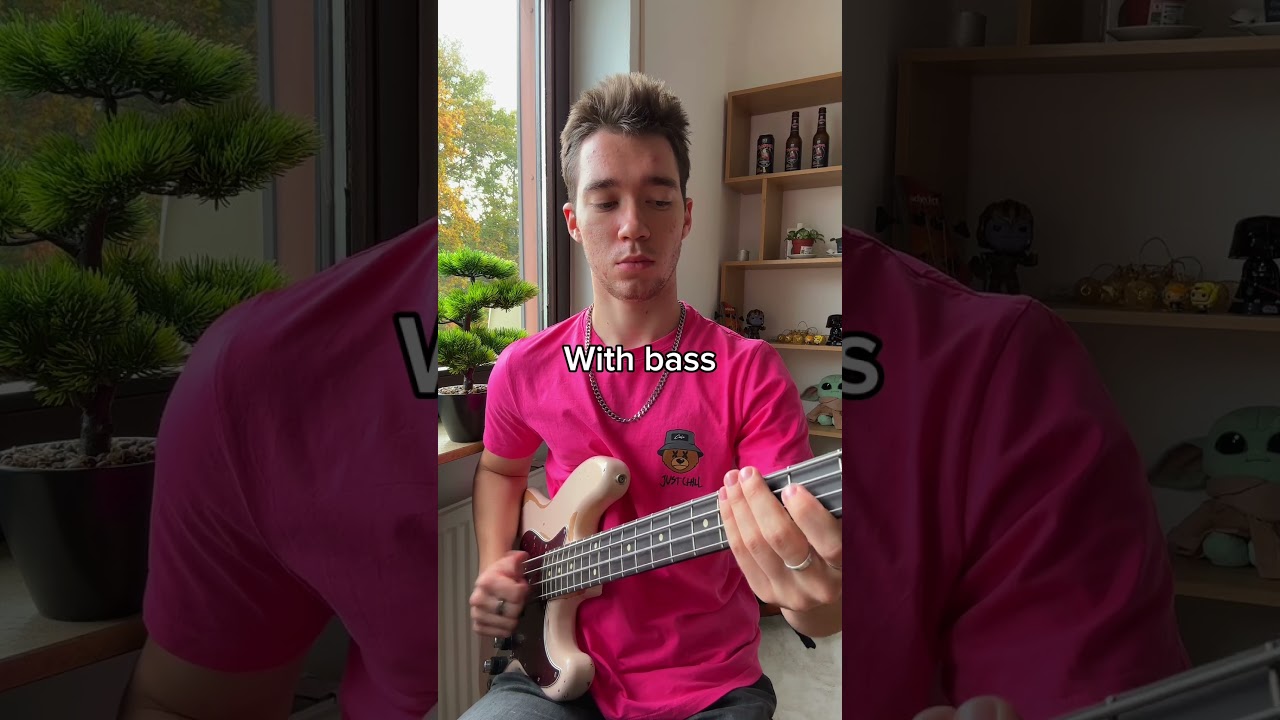 With bass vs no bass #bassplayer #bass