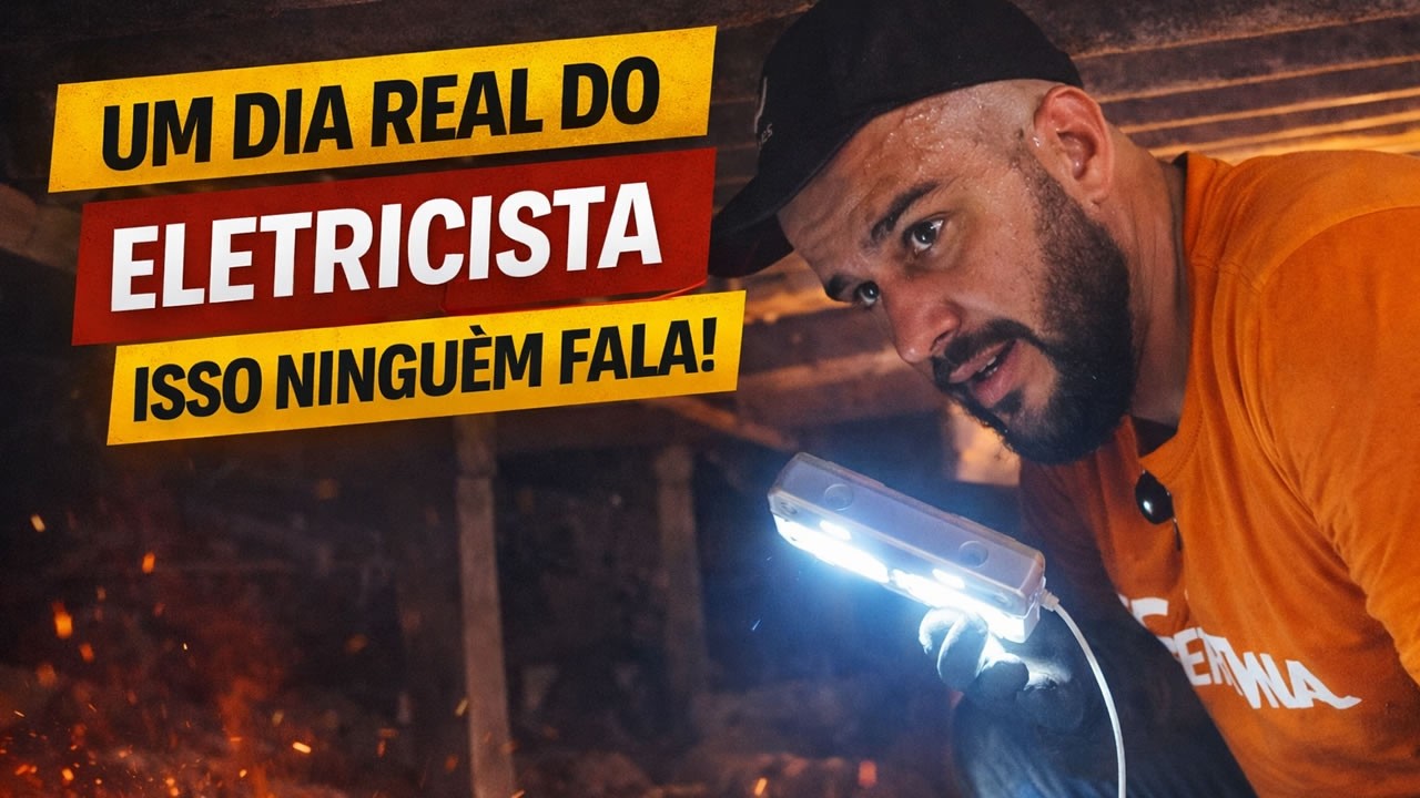Um dia Real do Eletricista : Isso Ningu&eacute;m te fala! 😱⚡