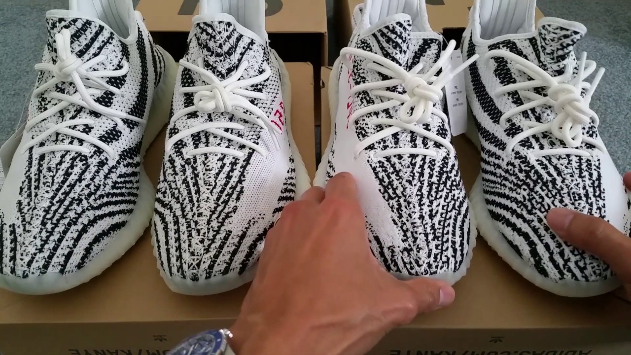 Adidas Yeezy V2 Zebra Real vs Fake Replica UA Legit Check! Before You Buy!  Full HD 2017
