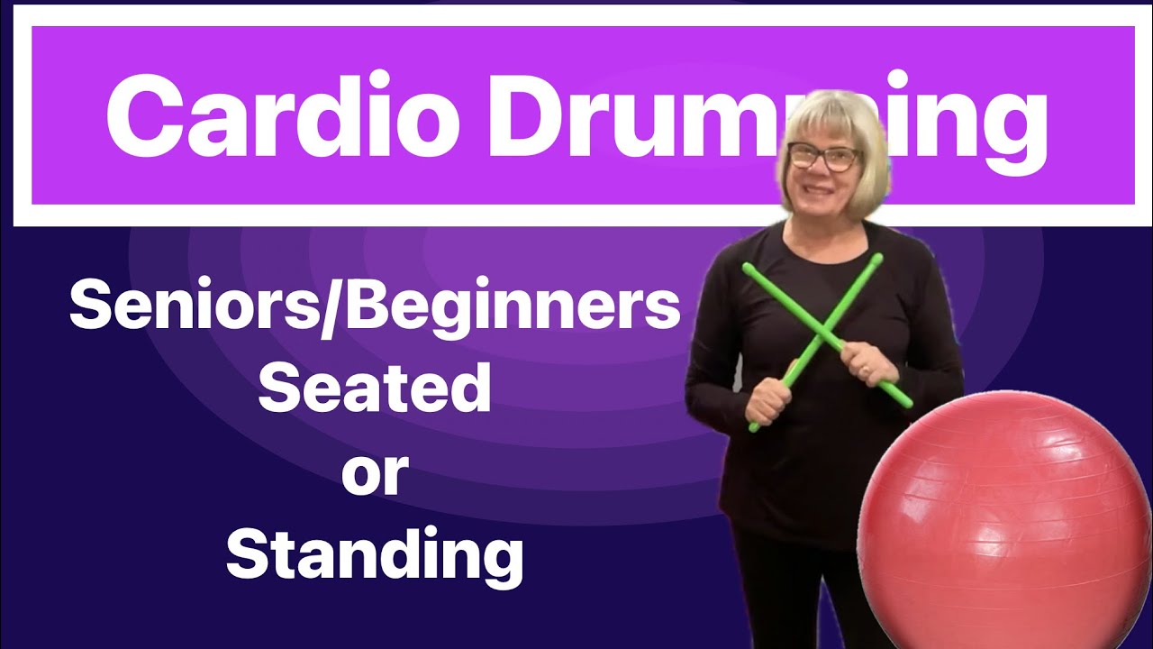 🔴 30 min. Low Impact CARDIO DRUMMING: Seated or Standing 50+, Seniors and Beginners workout 🔴
