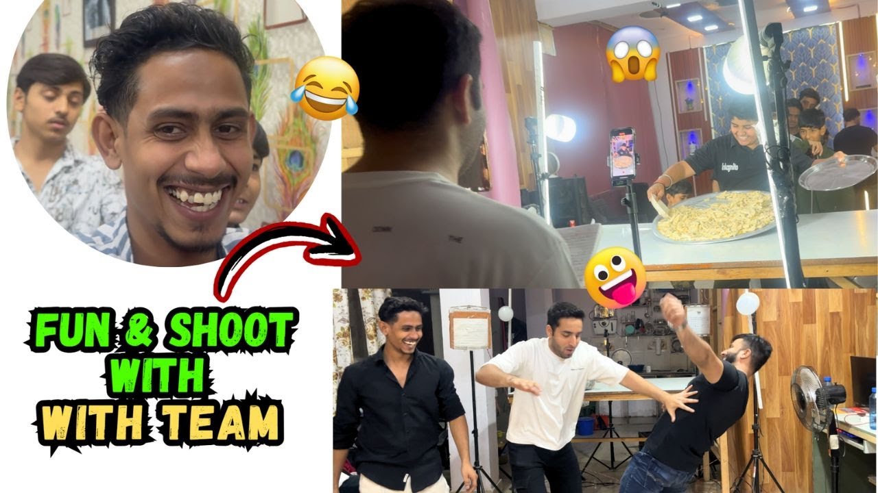 Fun & Shoot With All Team Member 😋😍 | Shahid Saifi NT | #vlog #shoot  | Shahid Saifi NT | #pasta