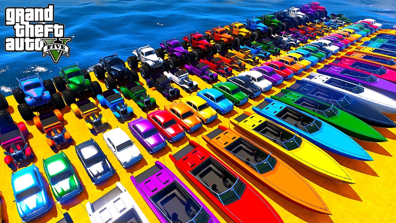 Insane GTA 5 Stunt Racing Madness : Spidey Rambo Takes On Supercars, Bikes, Monster Trucks, & More🔥