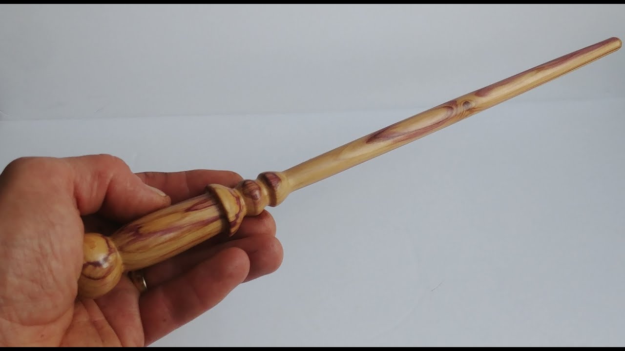 How to turn a magic wand on a lathe
