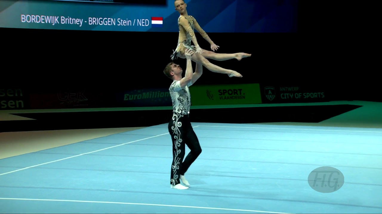 Netherlands 1 (NED) - 2018 Acrobatic Worlds, Antwerpen (BEL) - Balance  Mixed Pair