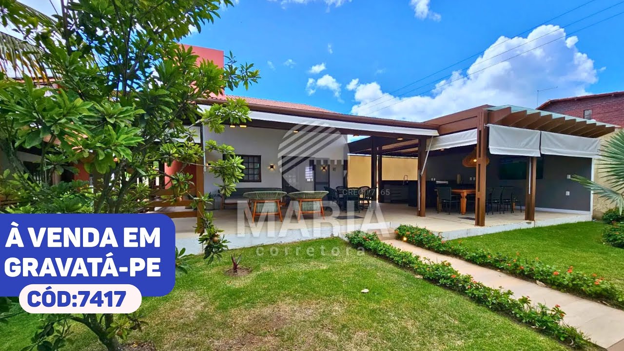 CASA À VENDA EM CONDOMÍNIO FECHADO GRAVATÁ-PE #imobiliaria
