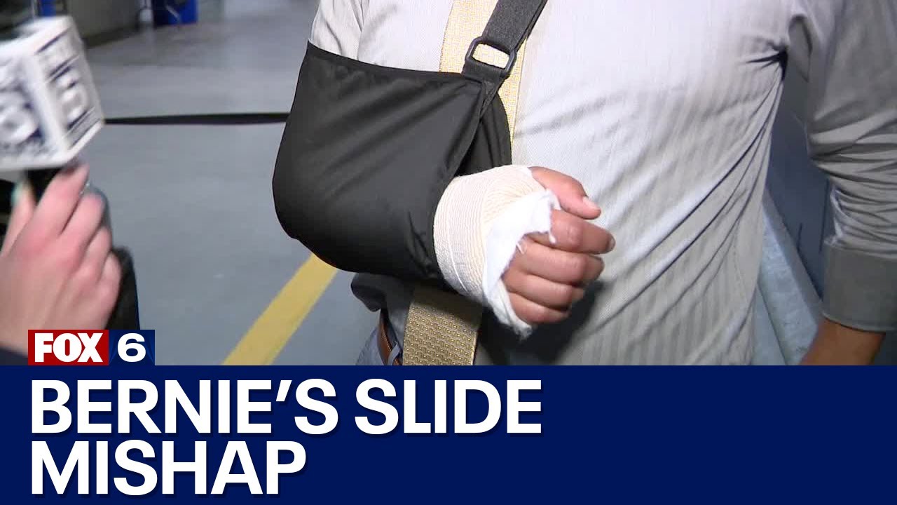 Bernie's Slide mishap; injured Dodgers reporter shares story | FOX6 News Milwaukee
