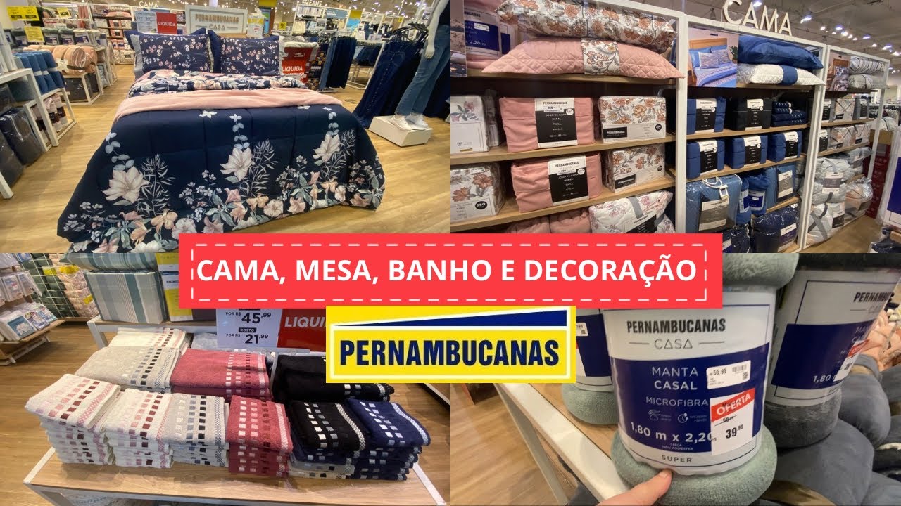 ACHADINHOS LOJAS PERNAMBUCANAS, CAMA, MESA, BANHO DECORAÇÃO #achadinhos #lojaspernambucanas #ofertas