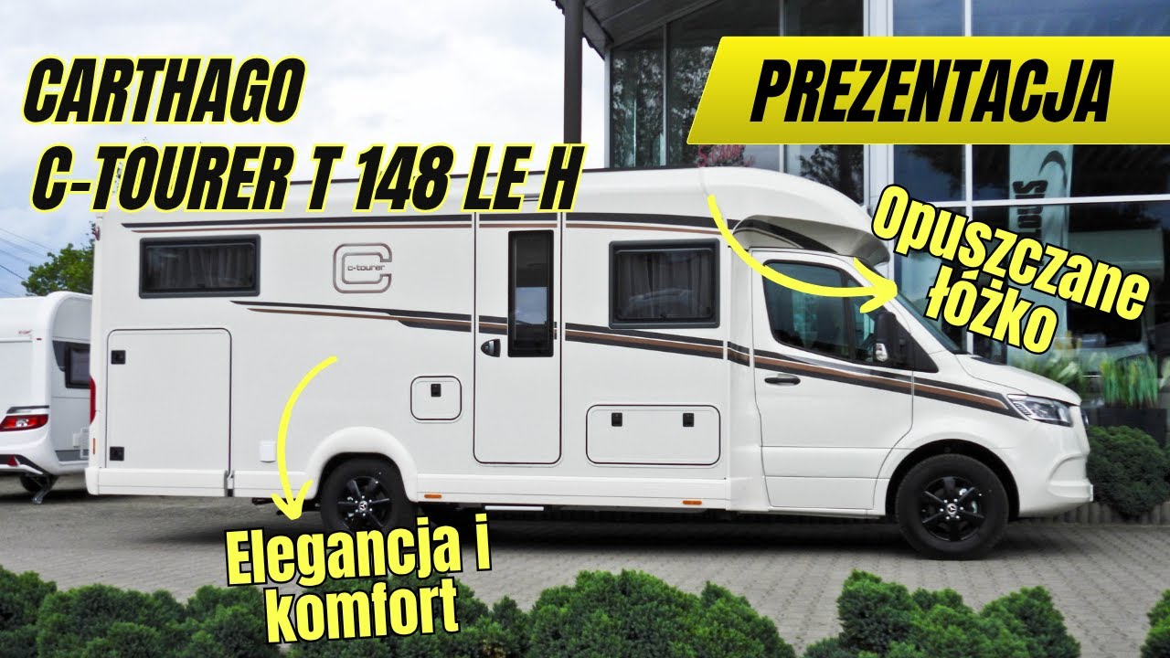 Kamper Carthago C Tourer T 148 LE H - elegancka półintegra dla 2 - 4 osób