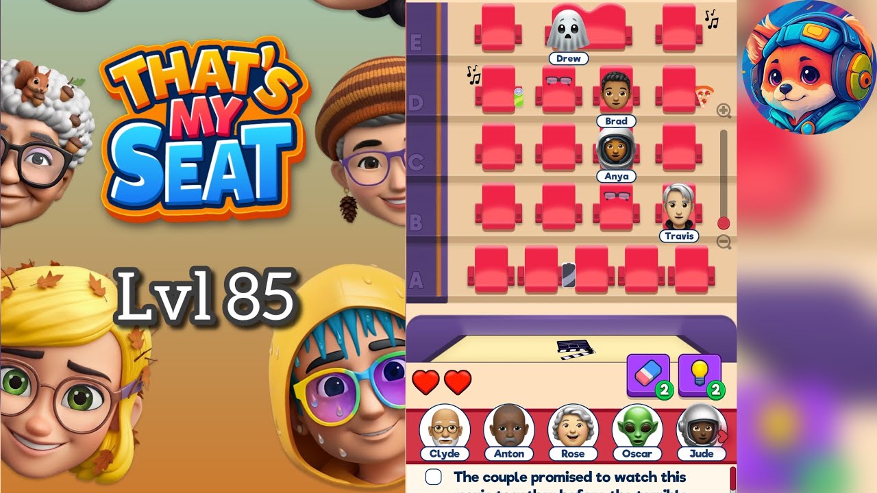 That’s My Seat – Level 85 Walkthrough & Answer | Mobile Logic Puzzle Game 