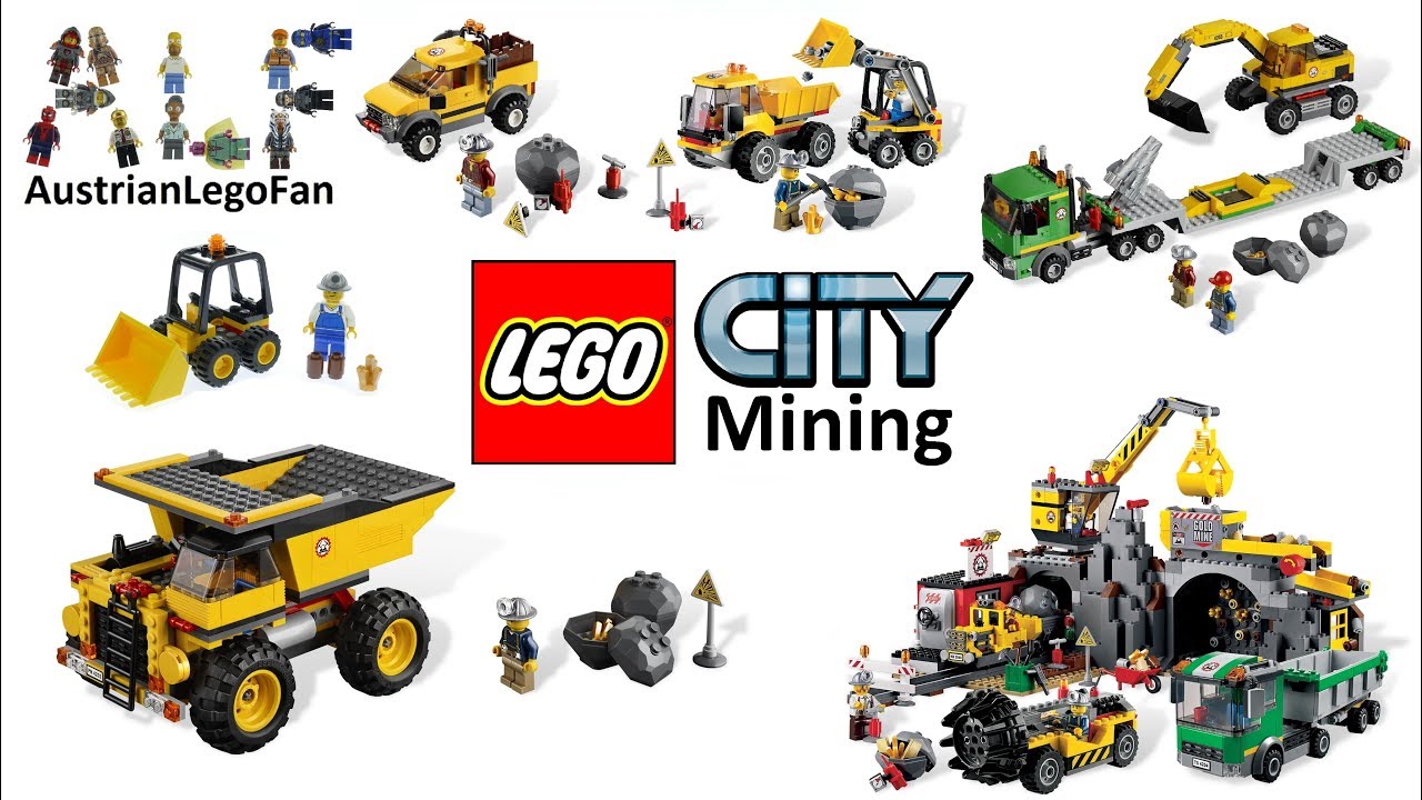 All Lego City Mining / Gold Mine Sets 2012 - Lego Speed Build Review