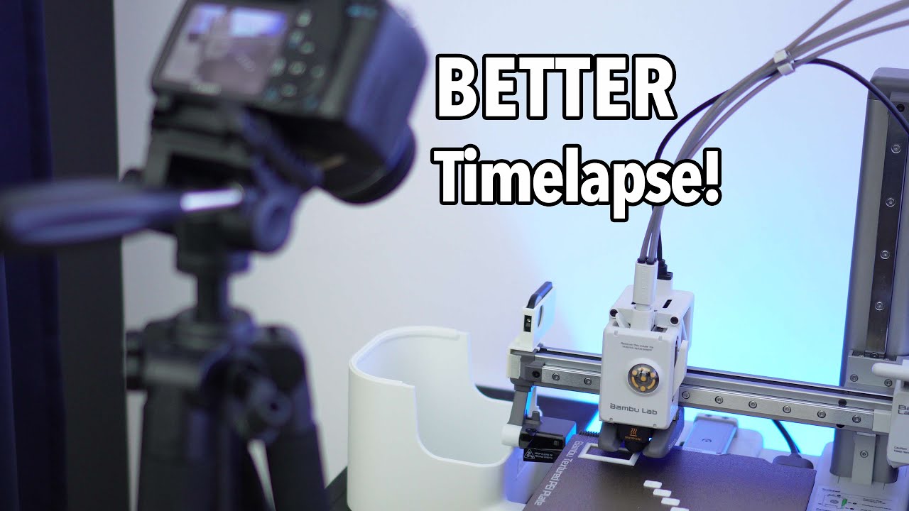 How to make BETTER 3D print timelapses with the BambuLab A1 and A1 Mini!