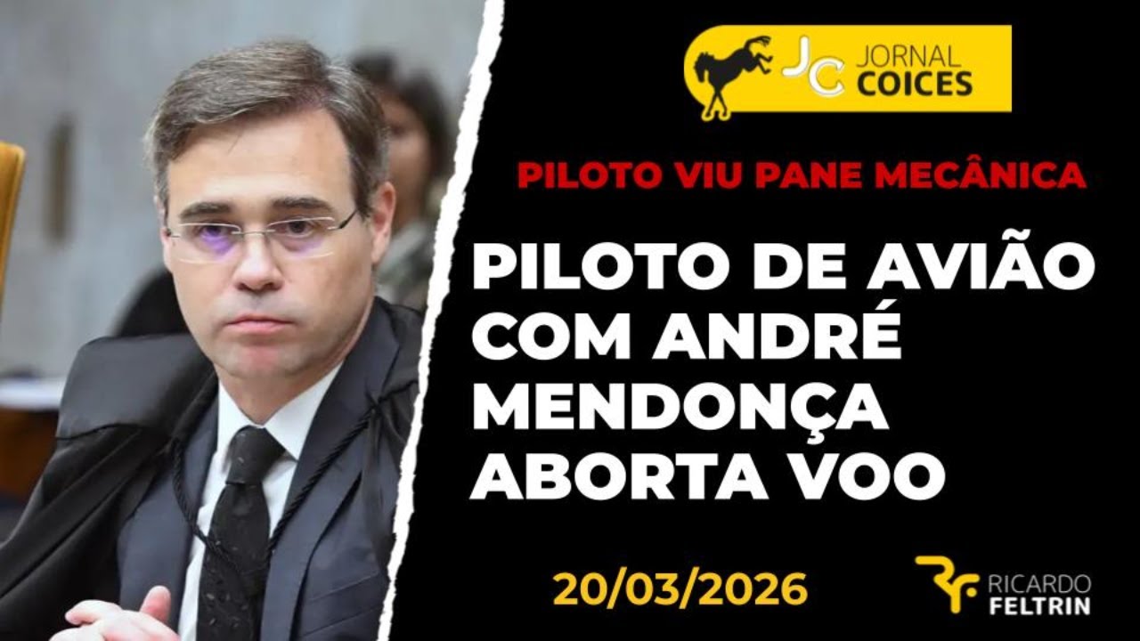 JC - URGENTE - AVIÃO COM ANDRÉ MENDONÇA PRECISA ABORTAR VOO