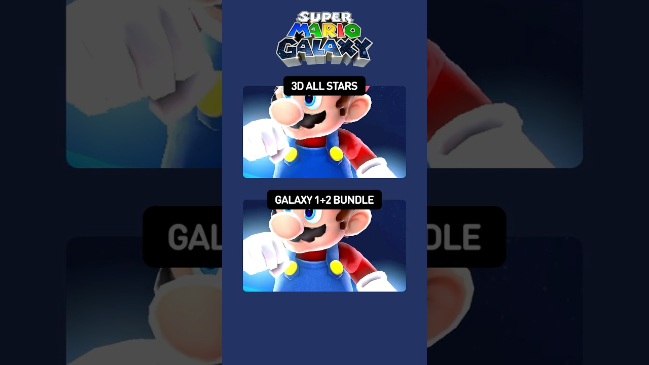 Super Mario Galaxy | 3D All-Stars VS Galaxy 1+2 Bundle on Nintendo Switch 2 | Graphics Comparison