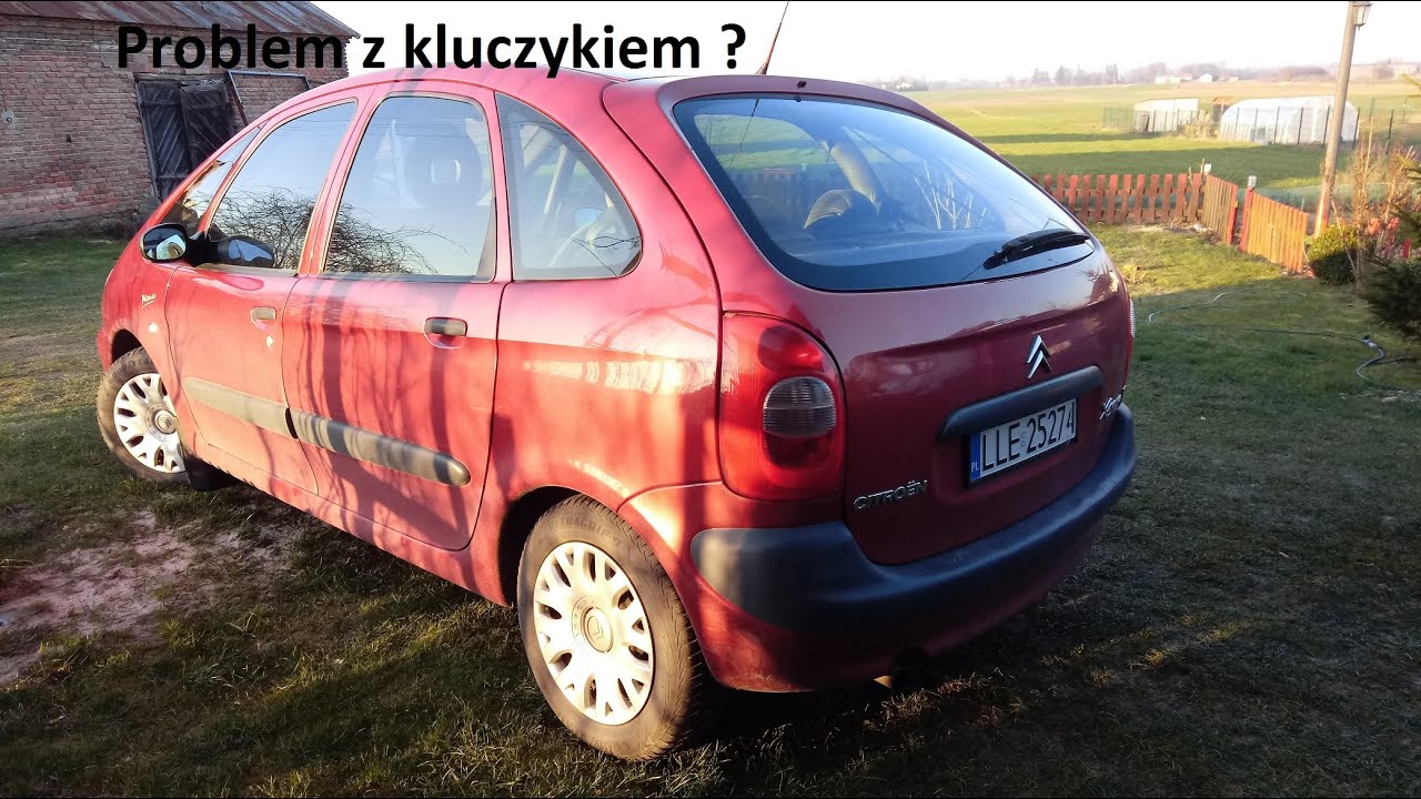 Citroen Xsara Picasso - zablokowany kluczyk w stacyjce.