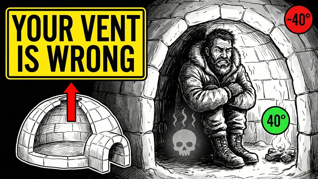 The Physics of Igloos: How a Hole in the Roof Keeps You Warm