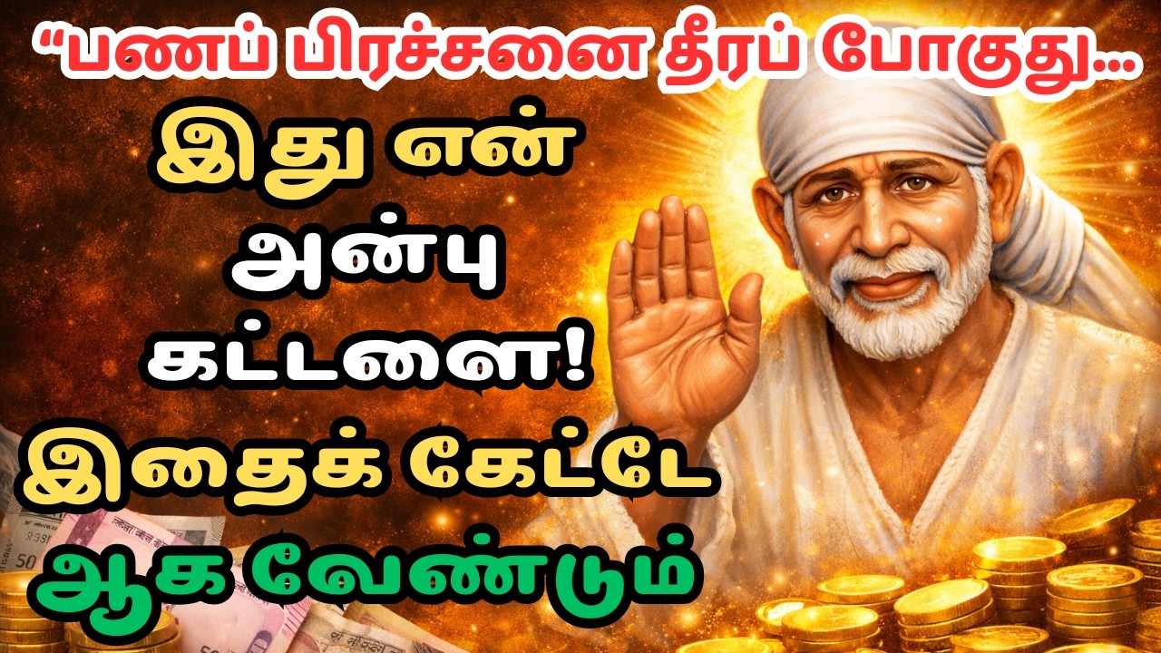 பணப் பிரச்சனை முடிவடையப் போகுது… இது சாய் பாபாவின் அன்பு கட்டளை | sai baba motivation tamil